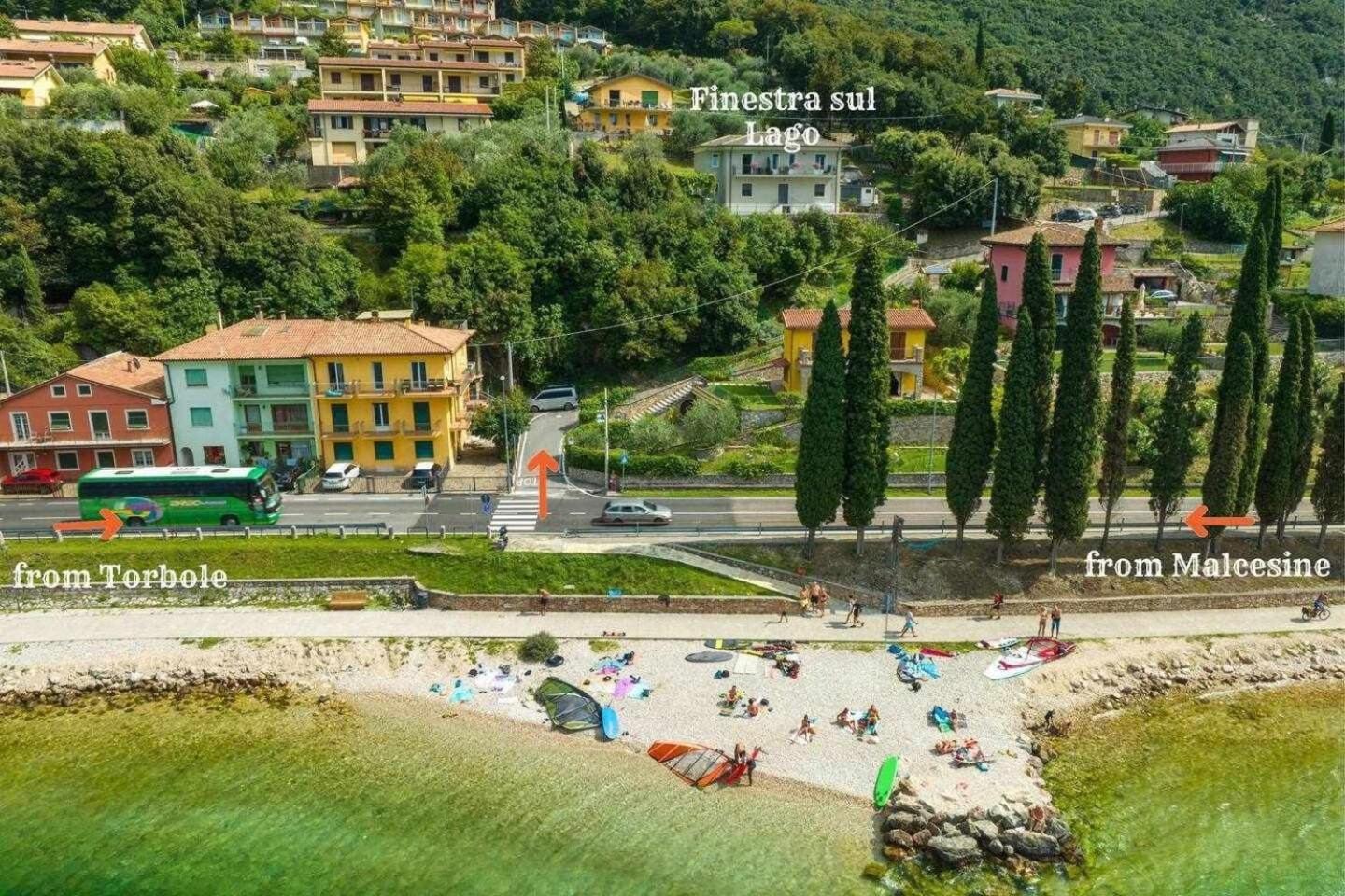 Finestra Sul Lago Malcesine Apt Riva Kültér fotó